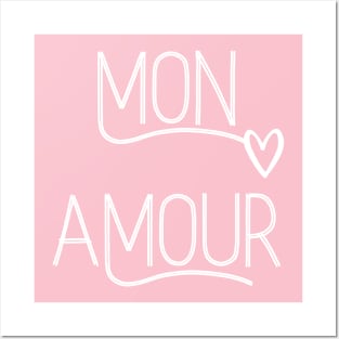 Mon Amour French Français Paris Posters and Art